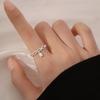 Anillo de Lirio del Valle, Diseño de Nicho, Estilo Fresco, Anillo para Dedo Índice, Banda Lisa, Anillo Abierto de Lujo Ligero de Alta Gama para Mujer, Nuevo Modelo 2025