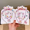 Set de Joyería de Collar Infantil Transfronterizo, Pulseras de Cuentas de Colores, Diademas de Dibujos Animados, Pendientes, Accesorios de Princesa para Niñas