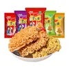 Fideos Crujientes Jiuzhou Cinco Sabores, snack conveniente, caja completa de snacks nostálgicos, en bolsa, deliciosos recuerdos