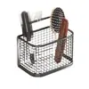 Cesta colgante pequeña multifuncional para baño, cesta de almacenamiento para toallas de lavado usadas, cesta colgante de pared para cocina, dormitorio o mesita de noche
