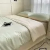 Nuevo Estilo Funda Nórdica de Seda Hielo Lavada Color Sólido Pieza Única 150X200 Dormitorio Estudiantil Cama Individual Funda Nórdica 1.5m Pieza Única