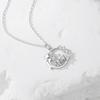 Collar guirnalda de plata esterlina S925 Amor de delfín para mujer Diseño original nuevo creativo Regalo de San Valentín para novia