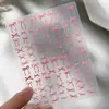Yitu Calcomanías para Uñas con Lazo en Relieve Calcomanías de Decoración de Uñas Coloridas con Lazos Flotantes Adhesivos Yt5024