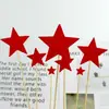 Pastel de Cumpleaños Horneado Decoración Papel Brillante con Purpurina Bronceado Amor Estrella Pareja Tarjeta Bandera Mesa de Postres Suministros