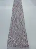 Vestido Bordado Jiaxin Tela Bordada con Lentejuelas Vestido de Noche de Alta Gama Tela Bordada con Lentejuelas y Malla Venta al por Mayor en Stock