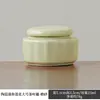 Cerámica Pequeña Lata de Té Ungüento Aromático Polvo Píldoras Esmalte de Color Lata Sellada Portátil Mini Pequeño Tarro de Porcelana Lata Imprimir Logo