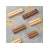 Tiras de Tarjetas de Precio Escritas a Mano de Madera Maciza Bases para Tarjetas de Etiqueta de Cafetería Exhibidor de Postres Tienda de Panadería Pastelería Exhibición de Precios