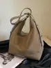 Bolsa Nova Retro de Grande Capacidade Feminina Nova Outono e Inverno Nova Versátil Moda Bolsa de Ombro Casual Tote para o Dia a Dia