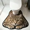 Tapete de Diatomáceas Tigre Transfronteiriço em Formato U para Vaso Sanitário, Resistente a Manchas, Resistente ao Desgaste, Fácil de Manter, Antiderrapante, Absorvente de Água, Tapete de Porta para Banheiro