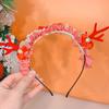 Decoraciones navideñas 2024 traje festivo adulto niños regalo de Navidad sombrero diadema transfronterizo fábrica venta al por mayor