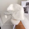 Sombrero Lei Feng de Color Sólido Cálido con Cordones para Mujer, Nuevo Sombrero de Pescador Casual Versátil a Prueba de Frío para Invierno con Protección para los Oídos, Sombrero de Cubo de Moda