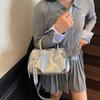 Bolso Bandolera de Moda Estilo Coreano Bolso Nube de Color Sólido para Mujer Nuevo Estilo Verano 2025 Estilo Extranjero Bolso Cruzado para Mujer Bolso Pequeño de un Solo Hombro