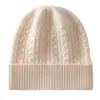 Nuevo Gorro de Cachemira para Mujer Otoño e Invierno, Tejido de Cable Engrosado Cálido, Gorro Protector de Orejas a Prueba de Frío Postparto para Hombre