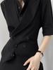 Traje Casual para Hombre y Mujer Cuello Barcaza Chaleco de Negocios Estilo Británico Nivel Alto Cuello Barcaza de Pistola Chaleco Slim-Fit Chaqueta Chaleco