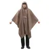 Poncho Impermeable Multifuncional 3 en 1 para Ciclismo al Aire Libre, Poncho de Lluvia con Cremallera de Poliéster para Senderismo, Venta al por Mayor para Comercio Exterior y Ventas Transfronterizas