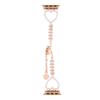 Para Apple iwatchS10 Reloj con Correa de Pulsera de Perlas de Amor Correa Metálica Apple watch10