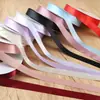 Cinta de Raso de Color Puro de 2.5cm Cinta de Poliéster 80 Yardas Ramo de Flores Paquete Cinta de Flores Cinta Cinta para Empaque de Pastel Lazo