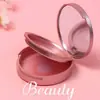Fabricante Original Rose Gold Galvanizado Redondo Camada Dupla Magnético Cílios Postiços Compacto de Pó Sombra Balm Caixa Vazia Materiais de Embalagem de Maquiagem