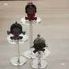Suporte de Display Redondo Homem de Argila Transparente Feito à Mão Suporte de Caixa Surpresa Cosméticos Perfume Pequeno Acrílico Joia Relógio Stand