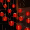 Luces de Cadena LED Transfronterizas para Decoración de Interiores, Luces Colgantes para Árboles en Jardines Exteriores, Farolillos Cálidos de Tela, Luces de Cadena de Colores
