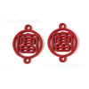 Colgante de Letra Roja Festiva Serie de Colgantes Llavero DIY Pendientes Accesorios para el Cabello Pulsera Collar Accesorios de Joyería