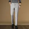 Pantalones Casuales Cortos para Hombre Primavera y Otoño Ajustados Pantalones de Hombre 2008 Versátil