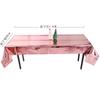 Toalha de Mesa Pequena de Folha de Alumínio Ouro Rosa Suprimentos para Decoração de Festa de Aniversário Layout de Casamento Toalha de Mesa Descartável para Festa Pet