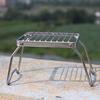 Soporte para Estufa de Exterior Plegable Soporte para Olla Parrilla para Barbacoa Equipo para Exterior Herramientas para Camping Portátil y Ligero