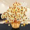 Árbol de la fortuna de cuentas hecho a mano bolsa de materiales para hacer adornos manualidades de dragón tejido diy accesorios de resina para adultos