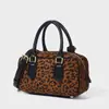 Bolsos para Mujer Verano Cruzado Versátil Bolso de Hombro Gran Capacidad Commuter Bolso Bowling Nicho Coreano Cuero Genuino Bolso de Mujer