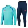 2421 Traje de Treinamento de Futebol com Placa Leve Estampa Terno Adulto Traje de Futebol com Placa Leve Traje de Competição Esportiva Traje de Treinamento com Meio Zíper