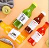 Nova garrafa de suco transparente espessada 500ml garrafa de bebida garrafa de vinho de frutas garrafa de iogurte garrafa de enzima caseira pode fazer logotipo