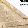 Papel de Envoltura para Ramo de Periódico Inglés, Materiales para Envolver Regalos de Flores, Arte Floral de Floristería, Suministros de Papel Kraft Vintage