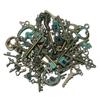 Pingente Chave Mista de Liga Retrô DIY Acessórios de Joalheria Chave Pingente Liga Ouro Antigo Bronze Fabricante Atacado
