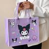 Nova Bolsa Feltro Termossublimação Coolomi Sanrio Desenho Animado Feltro Portátil com Sala Ao Vivo Bolsa Sorte Tote Bag