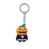 Venta al por mayor de fábrica Figuras de Halloween Llaveros Pegamento de Goteo Muñecos de Terror de PVC Llaveros Colgantes para Mochila DIY