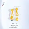 Puzuo Acessórios DIY Banhados a Ouro de Cor Duradoura Fecho de Botão de Flor Fecho de Ponta em Formato de Pimenta Clipe Conector Universal para Pulseira e Colar para Mulheres