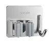 Gancho para Mopa de Acero Inoxidable Clip para Mopa Colgante de Pared Clip para Escoba sin Taladro Almacenamiento de Baño y WC Adhesivo Fuerte