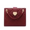 Bolso Rojo para Mujer 2026 Nuevo Bolso de Hombro de Moda Tendencia Gran Capacidad Bolso de Boda Dama de Honor Novia Bolso Tote