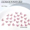 Acessórios Coloridos de Liga de Flor para Nail Art, Tulipas Tridimensionais Pintadas por Spray, Camélias, Borboletas, Pequenas Decorações Frescas para Nail Art