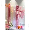 Decoración de Ambiente para Habitación de Boda Rosa Set de Boda Decoración de Arte Latte Sala de Estar de la Novia Bata de Baño Pared de Fondo para Fotos