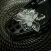 Acessórios de Flor de Sapato de Cristal Resistentes Estilo Coreano com Lantejoulas Bordadas, Franjas de Cristal Exquisite de Estilo Leve de Luxo