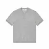 Yidao Vintage 2026 Verão Novo Gola Henley Tricô Manga Curta Masculina Estilo Old Money Caimento Relaxado Ombro Normal Manga Curta