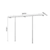 Prateleira de display para loja de roupas cabide de chão cabide de parede para roupas femininas roupas infantis cabide de parede em aço inoxidável cabide de parede com suporte lateral