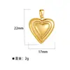 Colgantes de Corazón Coloridos de Moda para Comercio Exterior, Lindos Accesorios de Colgante para Collar de Joyería de Latón Dorado con Circonita de Estilo Mixto