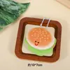 Pingente de boneca de pelúcia de comida criativa de desenho animado menina tudo-jogo chaveiro mochila pingente decorativo pequena boneca atacado