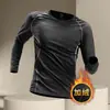Camiseta térmica de manga larga para hombre, secado rápido, ajuste ceñido, para deportes, running, fitness, ropa interior, traje de entrenamiento, otoño e invierno, cálido, escalada