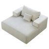 Sofá de Esponja Comprimida Minimalista Moderno Tecido Rebatível e Combinável para Sala de Estar Doméstica Sofá Individual de Lazer Reclinável