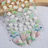 Adesivo de Armadura de Papel Lótus Aurora 5D Concha Embossada Folha de Lótus de Verão Adesivo de Arte de Unha Lótus Joia CA