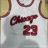 Spot Bulls Bulls #23 Camisa Jordan Logo Final Logo Champion Uniforme de Basquete Bordado Retro